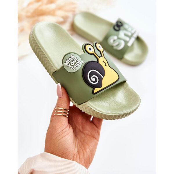 Green Snail Slippers 30.-34.size