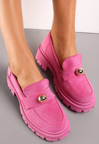 Moccasins women's pink