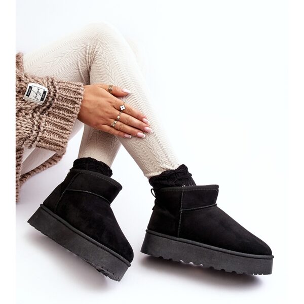 Womens Black warm winter boots