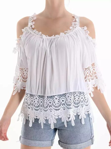 Top with lace